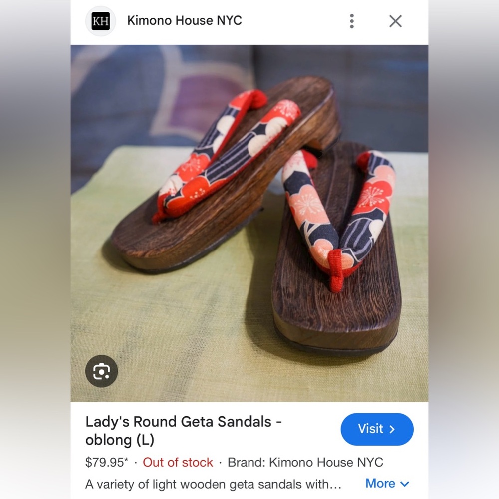 Japanese geta wooden sandals *BRAND NEW* - Picture 6 of 6